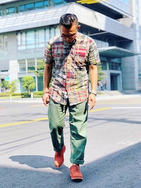 「menswear」｜「アイテム（その他シューズ）」を使った、Colorholic manさん（メンズ・172cm）の冬コーディネート