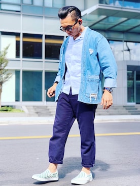「GAP（ギャップ）のアイテム（その他アウター）」を使った、Colorholic manさん（メンズ・172cm）の冬コーディネート