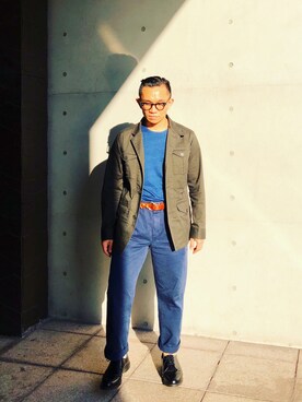 「APOLIS（アポリス）のアイテム」を使った、Colorholic manさん（メンズ・172cm）の冬コーディネート