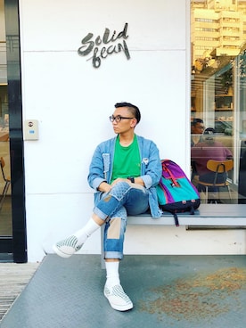 「Gregory」｜「アイテム（その他アウター）」を使った、Colorholic manさん（メンズ・172cm）の冬コーディネート