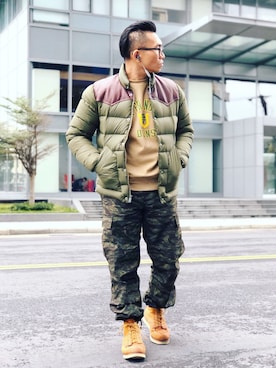 「PENFIELD USA（ペンフィールドユーエスエー）のアイテム（ジャケット/アウター）」を使った、Colorholic manさん（メンズ・172cm）の冬コーディネート