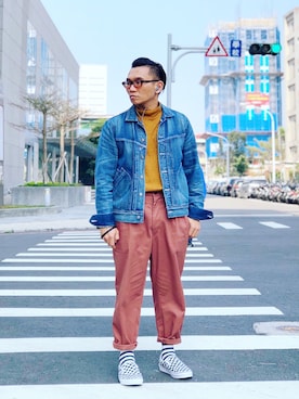 「checkerboard」｜Colorholic manさん（メンズ・172cm）の春コーディネート