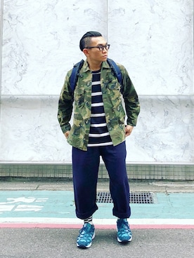 「Universal Works（ユニバーサルワークス）のアイテム」を使った、Colorholic manさん（メンズ・172cm）の春コーディネート
