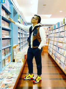 「gym master（ジムマスター）のアイテム（その他アウター）」を使った、Colorholic manさん（メンズ・172cm）の春コーディネート