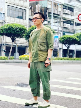 「WALLACE&BARNES（ウォレスアンドバーンズ）のアイテム」を使った、Colorholic manさん（メンズ・172cm）の春コーディネート