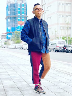 「Carhartt WIP（カーハートダブリューアイピー）のアイテム（その他アウター）」を使った、Colorholic manさん（メンズ・172cm）の春コーディネート