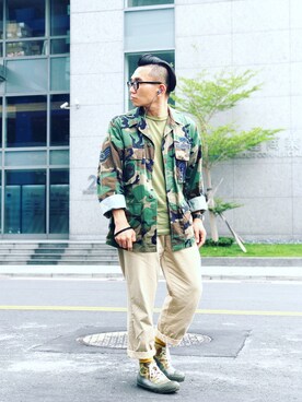 「WALLACE&BARNES（ウォレスアンドバーンズ）のアイテム」を使った、Colorholic manさん（メンズ・172cm）の春コーディネート