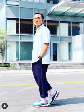 「Universal Works（ユニバーサルワークス）のアイテム」を使った、Colorholic manさん（メンズ・172cm）の春コーディネート