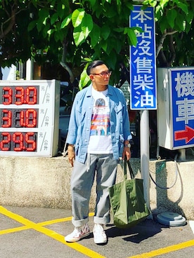 「Stan Ray（スタンレイ）のアイテム」を使った、Colorholic manさん（メンズ・172cm）の春コーディネート