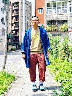 「AIR MAX」｜「アイテム（その他アウター）」を使った、Colorholic manさん（メンズ・172cm）の春コーディネート