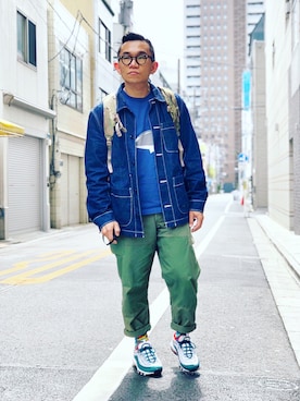 「menswear」｜「アイテム（デニムジャケット）」を使った、Colorholic manさん（メンズ・172cm）の春コーディネート