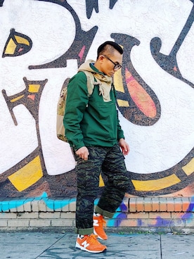 「J.CREW」｜「アイテム（その他アウター）」を使った、Colorholic manさん（メンズ・172cm）の夏コーディネート