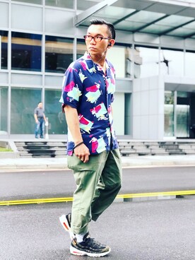 「WALLACE&BARNES（ウォレスアンドバーンズ）のアイテム」を使った、Colorholic manさん（メンズ・172cm）の夏コーディネート