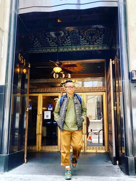 「Carhartt WIP（カーハートダブリューアイピー）のアイテム（その他アウター）」を使った、Colorholic manさん（メンズ・172cm）の夏コーディネート