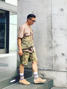 「rag & bone（ラグアンドボーン）のアイテム（パンツ）」を使った、Colorholic manさん（メンズ・172cm）の夏コーディネート