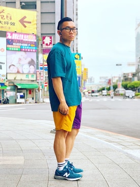「NEW BALANCE 990」｜Colorholic manさん（メンズ・172cm）の夏コーディネート