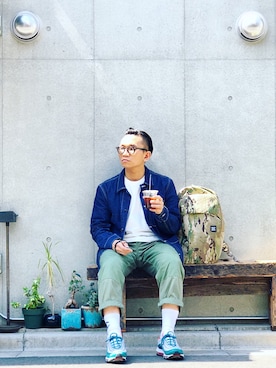「menswear」｜「アイテム（デニムジャケット）」を使った、Colorholic manさん（メンズ・172cm）の夏コーディネート