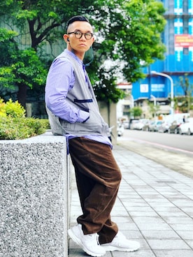 「MANASTASH」｜「アイテム（その他アウター）」を使った、Colorholic manさん（メンズ・172cm）の夏コーディネート