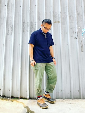 「WALLACE&BARNES（ウォレスアンドバーンズ）のアイテム」を使った、Colorholic manさん（メンズ・172cm）の夏コーディネート