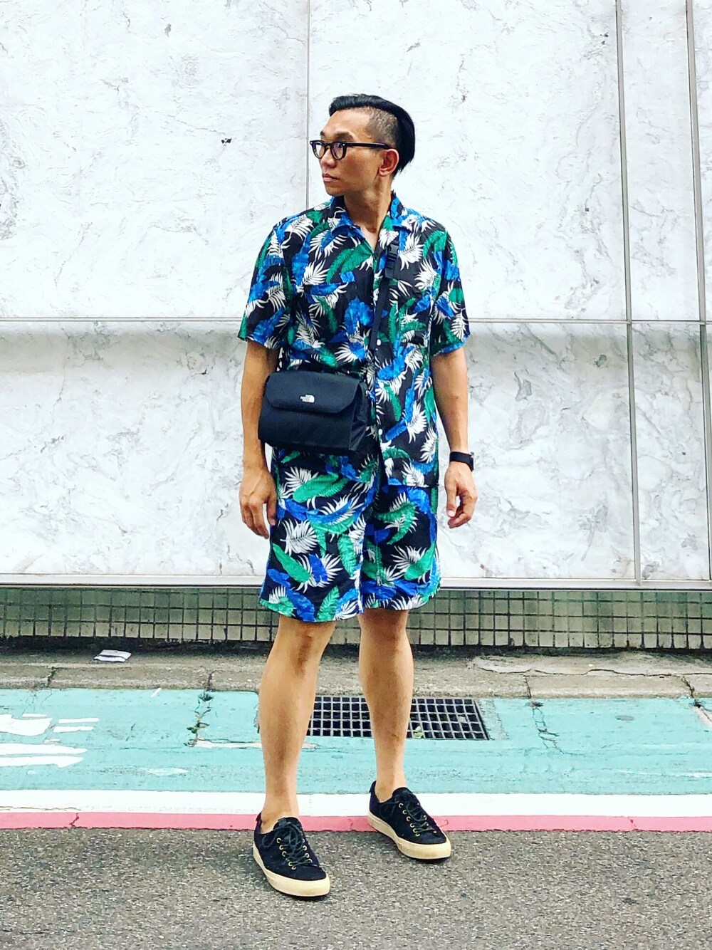 「niko and ...、BUTTERO、THE NORTH FACE、ootd、menswear、streetstyle、streetfashion、summer style」｜「niko and...のアイテム（シャツ/ブラウス、その他）」を使った、Colorholic manさん（メンズ・172cm）の夏コーディネートの1枚目の写真