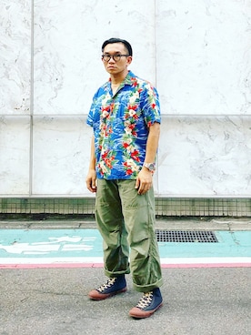 「The Hill-Side（ヒルサイド）のアイテム」を使った、Colorholic manさん（メンズ・172cm）の秋コーディネート