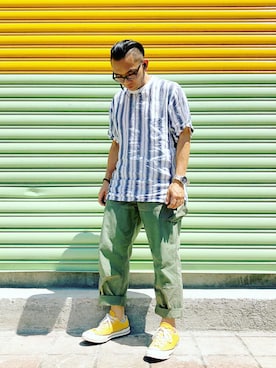 「WALLACE&BARNES（ウォレスアンドバーンズ）のアイテム」を使った、Colorholic manさん（メンズ・172cm）の秋コーディネート