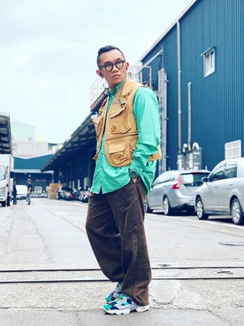 「MANASTASH」｜「アイテム（その他アウター）」を使った、Colorholic manさん（メンズ・172cm）の秋コーディネート