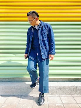 「menswear」｜「アイテム（デニムジャケット）」を使った、Colorholic manさん（メンズ・172cm）の秋コーディネート