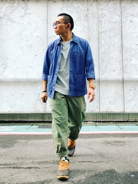 「UNIQLO JW ANDERSON」｜「アイテム（ブルゾン）」を使った、Colorholic manさん（メンズ・172cm）の秋コーディネート