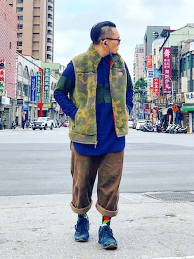 「L.L.Bean（エルエルビーン）のアイテム（その他アウター）」を使った、Colorholic manさん（メンズ・172cm）の冬コーディネート
