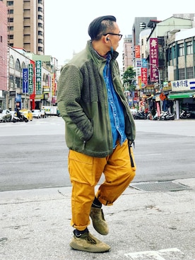 「ENGINEERED GARMENTS」｜「アイテム（その他アウター）」を使った、Colorholic manさん（メンズ・172cm）の冬コーディネート