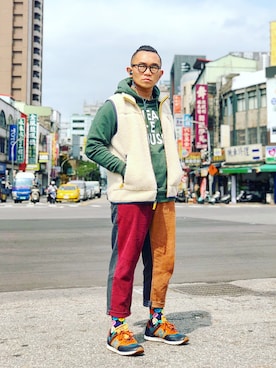 「L.L.Bean（エルエルビーン）のアイテム（その他アウター）」を使った、Colorholic manさん（メンズ・172cm）の冬コーディネート