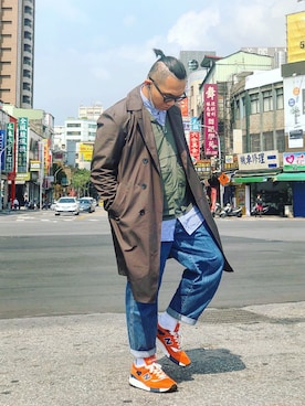 「BEAMS PLUS（ビームスプラス）のアイテム（その他アウター）」を使った、Colorholic manさん（メンズ・172cm）の冬コーディネート
