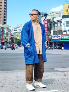「MANASTASH」｜「アイテム（その他アウター）」を使った、Colorholic manさん（メンズ・172cm）の冬コーディネート