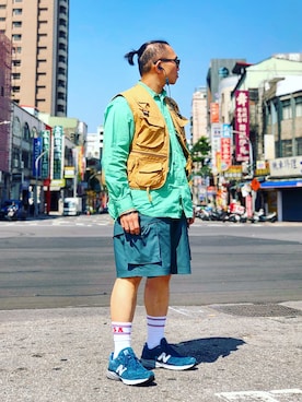 「NEW BALANCE 990」｜「アイテム（その他アウター）」を使った、Colorholic manさん（メンズ・172cm）の冬コーディネート