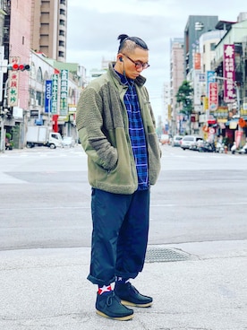 「ENGINEERED GARMENTS」｜「アイテム（その他アウター）」を使った、Colorholic manさん（メンズ・172cm）の春コーディネート