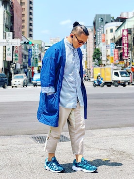 「BEAMS（ビームス）のアイテム（その他アウター）」を使った、Colorholic manさん（メンズ・172cm）の春コーディネート