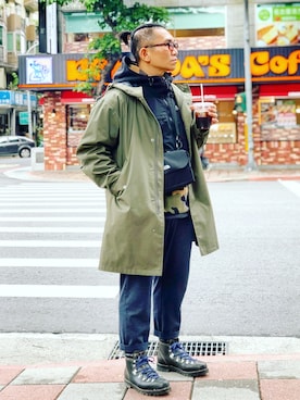 「Paraboot」｜「アイテム（ミリタリージャケット）」を使った、Colorholic manさん（メンズ・172cm）の春コーディネート