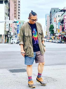 「menswear」｜「アイテム（ブーツ）」を使った、Colorholic manさん（メンズ・172cm）の春コーディネート