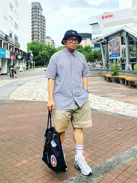「Epperson Mountaineering（エパーソンマウンテニアリング）のアイテム」を使った、Colorholic manさん（メンズ・172cm）の夏コーディネート