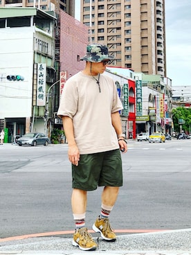 「stance socks」｜「アイテム（ハンチング/ベレー帽）」を使った、Colorholic manさん（メンズ・172cm）の夏コーディネート