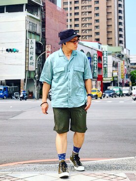 「stance socks」｜「アイテム（ハンチング/ベレー帽）」を使った、Colorholic manさん（メンズ・172cm）の秋コーディネート