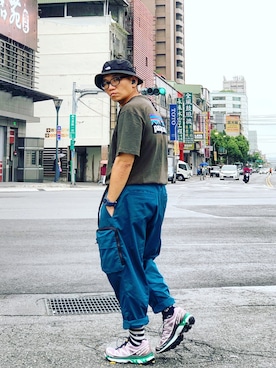 「patagonia」｜「アイテム（ハンチング/ベレー帽）」を使った、Colorholic manさん（メンズ・172cm）の秋コーディネート
