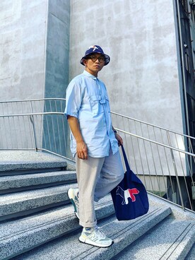 「Band of Outsiders（バンドオブアウトサイダーズ）のアイテム」を使った、Colorholic manさん（メンズ・172cm）の秋コーディネート