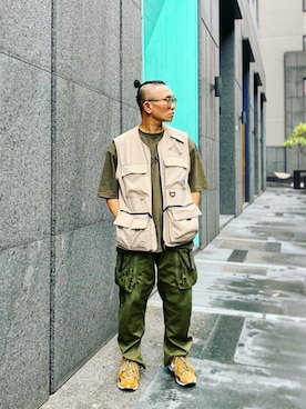 「Carhartt WIP（カーハートダブリューアイピー）のアイテム（その他アウター）」を使った、Colorholic manさん（メンズ・172cm）の秋コーディネート