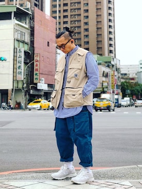 「Carhartt WIP（カーハートダブリューアイピー）のアイテム（その他アウター）」を使った、Colorholic manさん（メンズ・172cm）の秋コーディネート