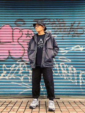 「ACG」｜「アイテム（ダウンジャケット/コート）」を使った、Colorholic manさん（メンズ・172cm）の冬コーディネート