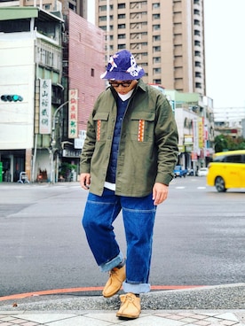 「menswear」｜「アイテム（その他シューズ）」を使った、Colorholic manさん（メンズ・172cm）の冬コーディネート