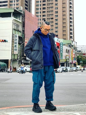 「ACG」｜「アイテム（ダウンジャケット/コート）」を使った、Colorholic manさん（メンズ・172cm）の冬コーディネート