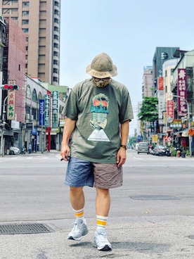 「HUMAN MADE（ヒューマンメード）のアイテム（パンツ）」を使った、Colorholic manさん（メンズ・172cm）の春コーディネート